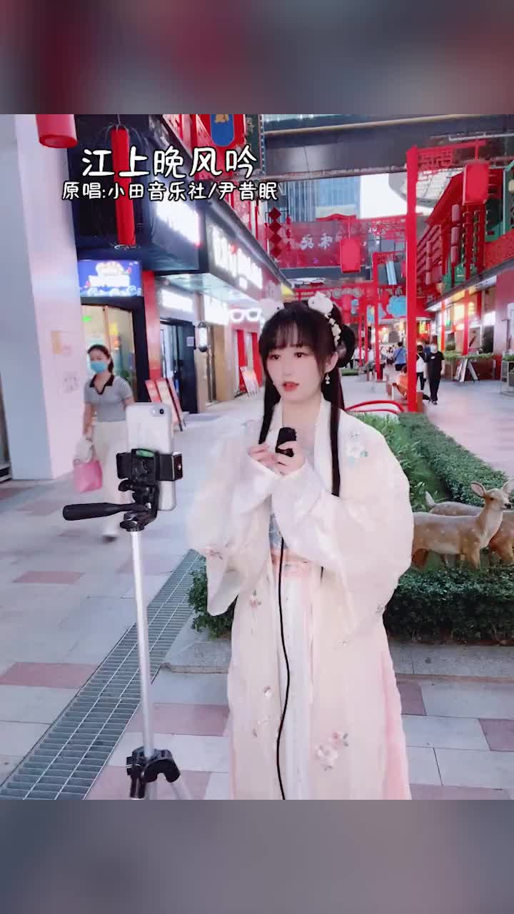 朋友,下次路上拍我的时候记得开美颜,不然头给你拧下来!#街头艺人#江上晚风吟